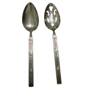 Vintage Nasco Kashmir Greta Flatware Serving Spoons